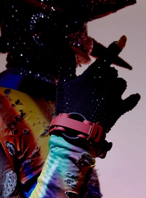 Браслет INNERRAUM Object B01 1 Ring Deep Red