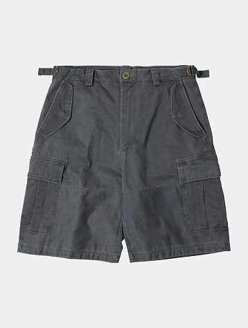 Шорты FrizmWORKS Faded Cotton Cargo Charcoal