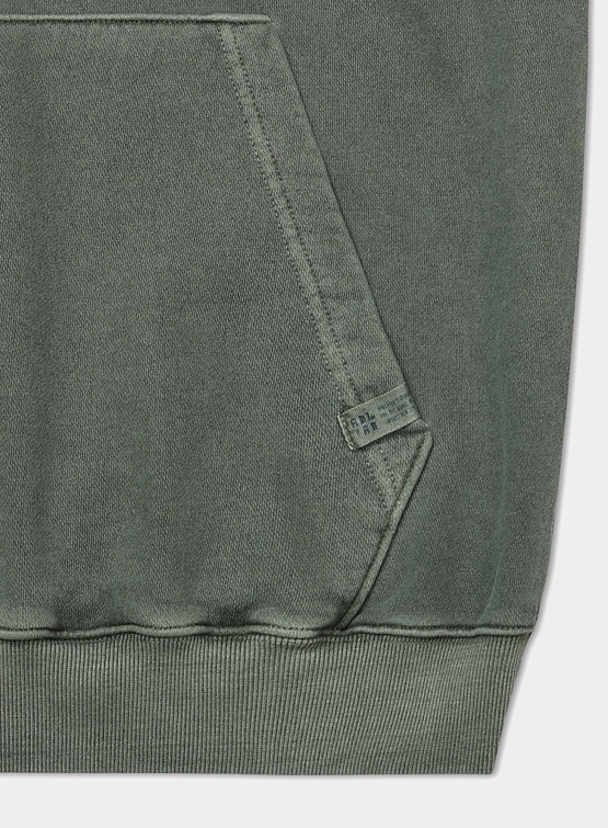 Худи ANGLAN Pigment Wappen Double Hoodie Khaki