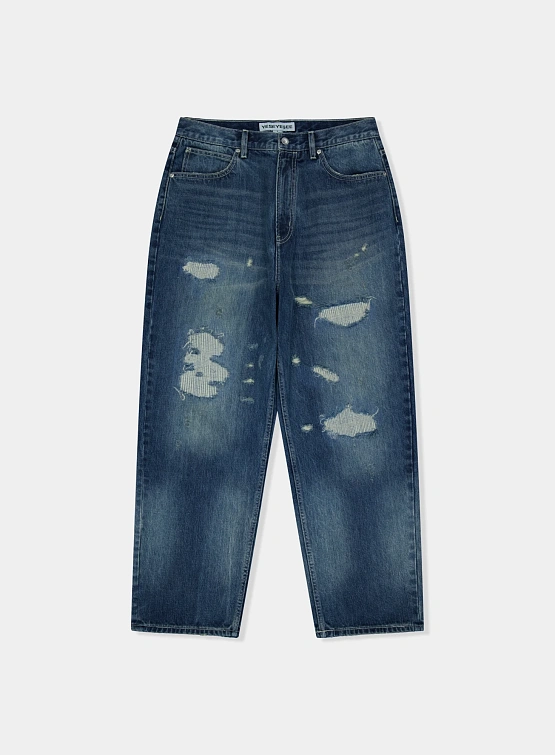 Джинсы YESEYESEE Distressed 5 Pockets Medium Indigo