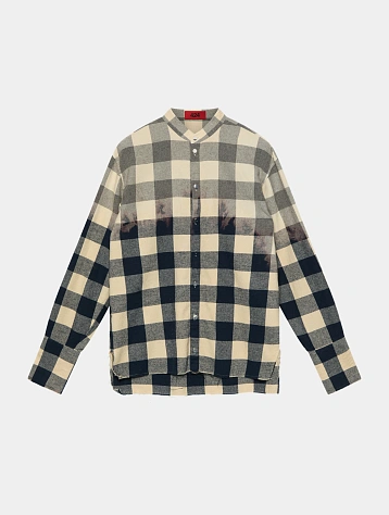 Рубашка 424 Tunic Tea Check Bleached And Dying