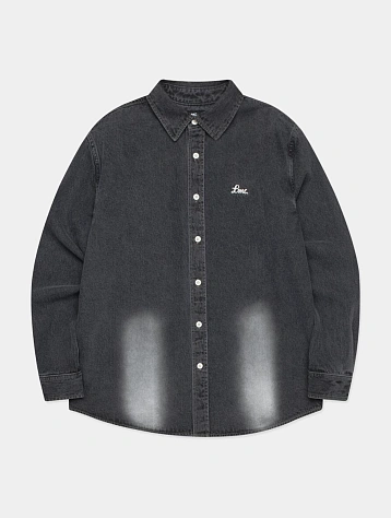 Рубашка LMC Brush Washed Denim Shirt Black