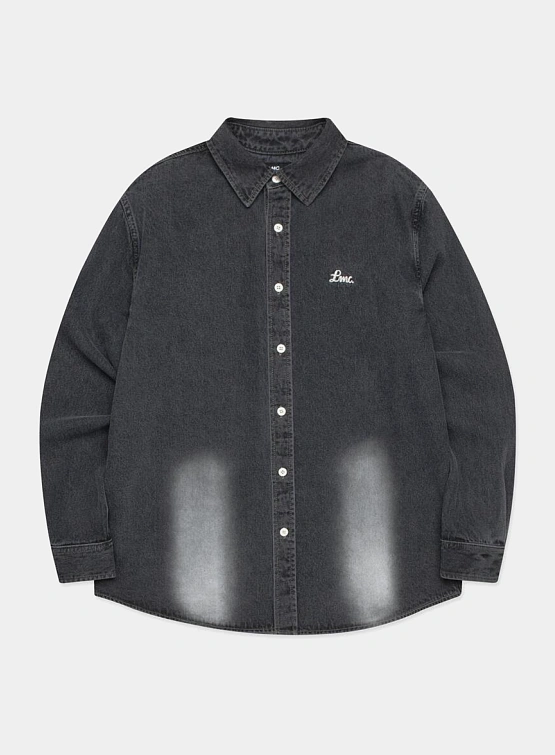 Рубашка LMC Brush Washed Denim Shirt Black