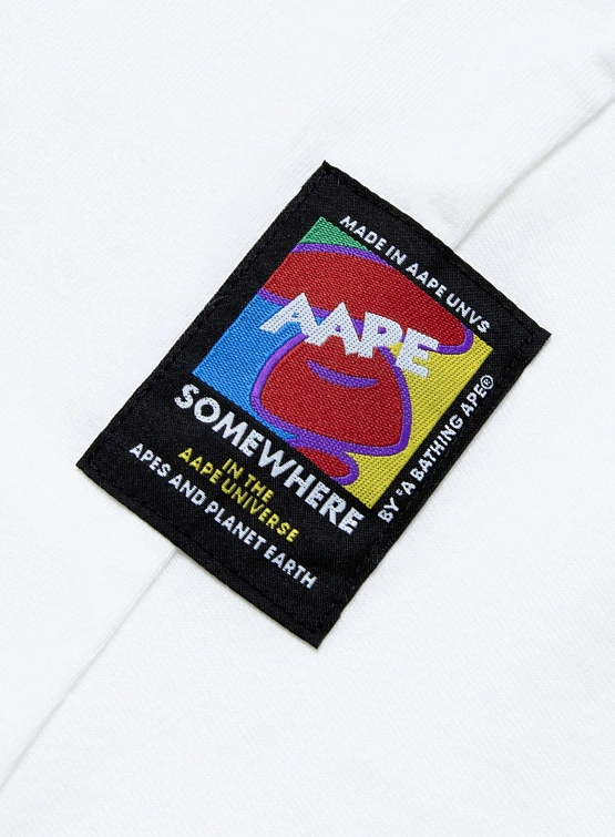 Футболка AAPE X Disney Mickey Green Graphic White