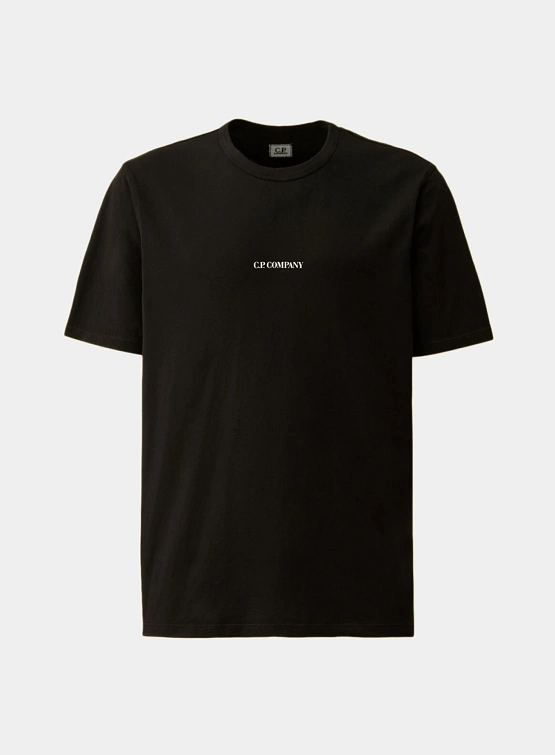 Футболка C.P. Company 24/1 Jersey Logo Black