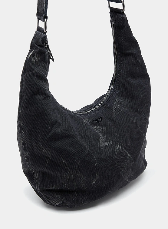 Сумка Diesel Shoulder Denim Rave Hobo X Black