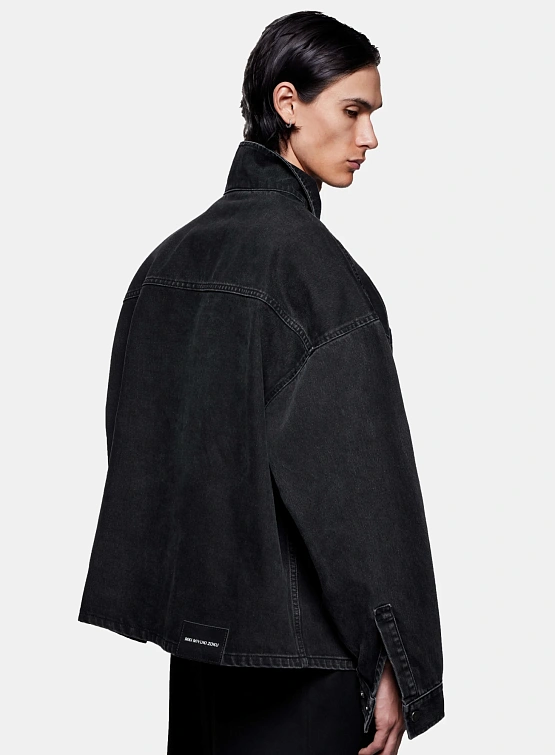 Овершот MKI MIYUKI ZOKU Denim Box Wash Black