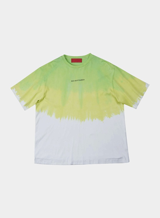 Футболка Red September Tie-Dye White/Green