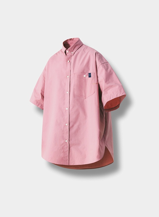 Рубашка ANGLAN Elementary Pocket Big Half Shirt Indi Pink