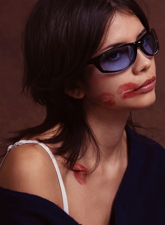 Очки Bonnie Clyde Darling Black & Blue Tint