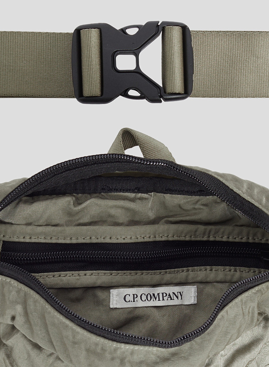 Сумка C.P. Company Nylon B Crossbody Pack Silver Sage