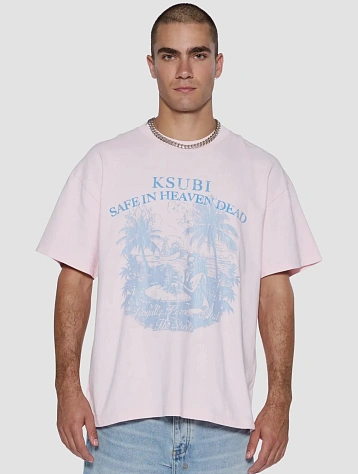 Футболка Ksubi Paradiso Ekcess Tee Ice Pink