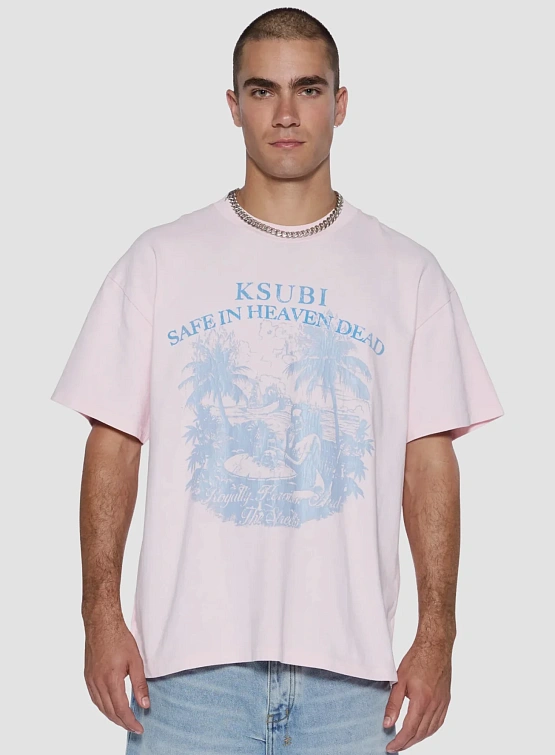 Футболка Ksubi Paradiso Ekcess Tee Ice Pink
