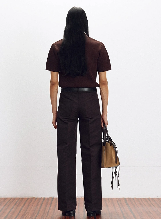 Поло Recto Compact Knit Classic Dark Brown