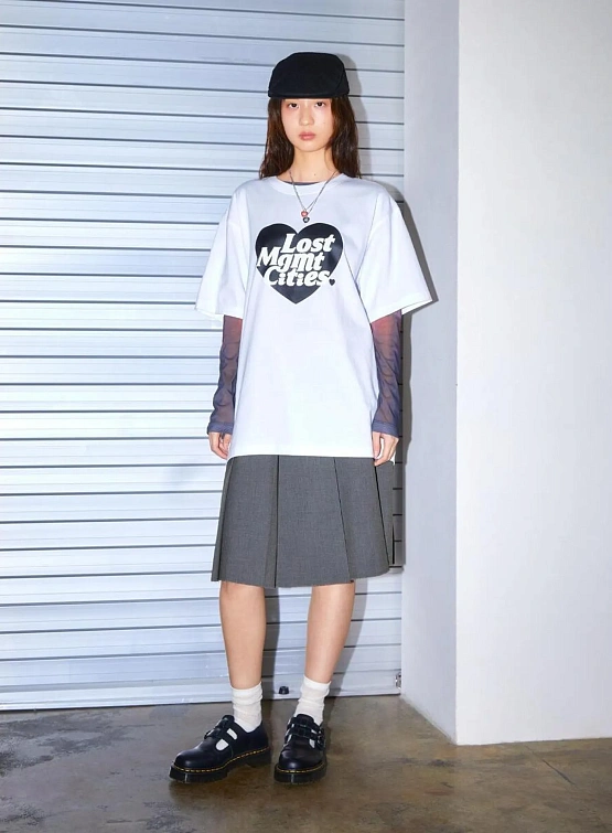 Женская юбка LMC WM Lace Pleats Midi Skirt Charcoal