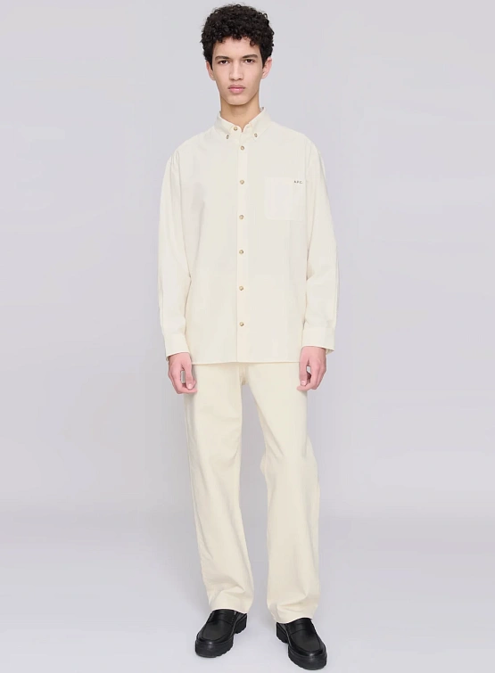 Рубашка A.P.C. Mateo Logo White