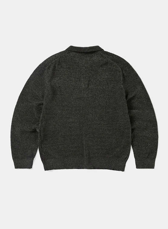 Свитер thisisneverthat Velvet Knit Polo Black