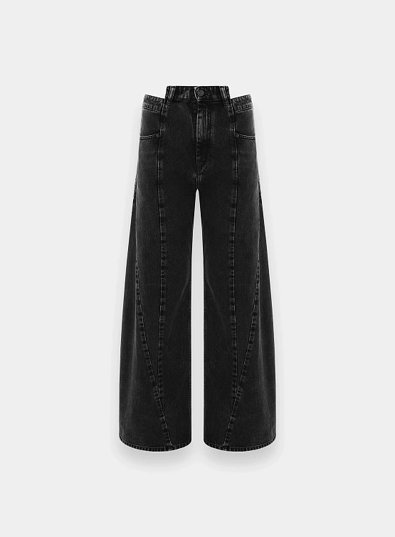 Женские джинсы Maison Margiela Cut Out Denim Black