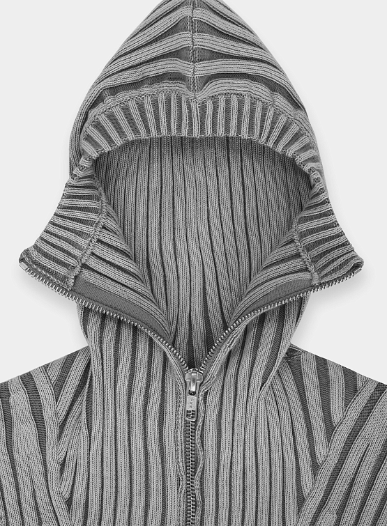 Кардиган LUEDER Healer Knit Zip Jacket Silver Grey