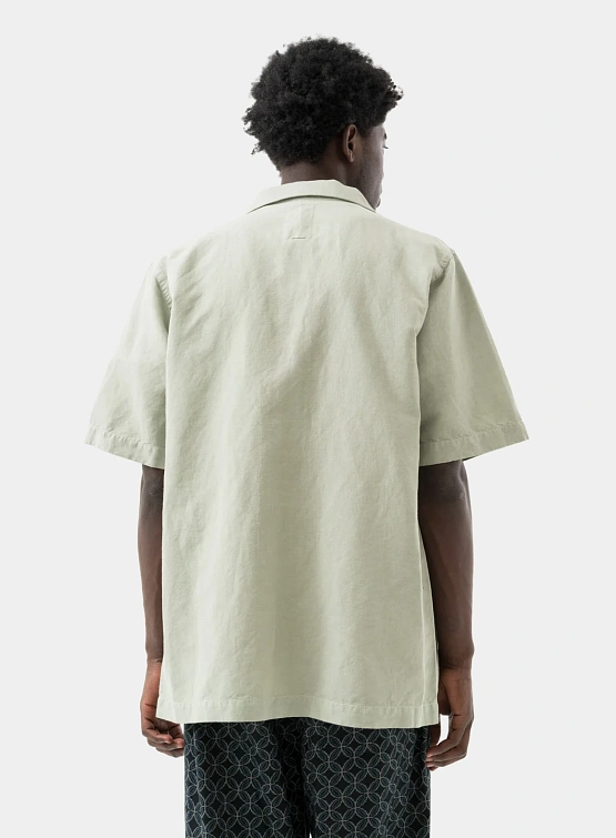 Рубашка MAHARISHI 5211 Hemp Camp Collar Shirt Sage