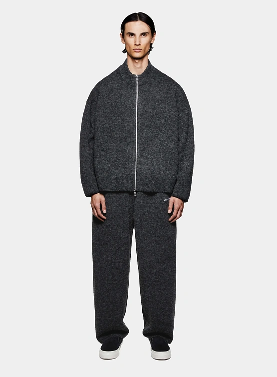 Кардиган MKI MIYUKI ZOKU Mohair Blend Knit Track Charcoal