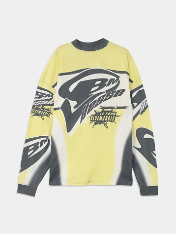 Лонгслив Bluemarble Motorcyle L/S Black/Yellow