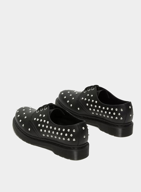 Женские полуботинки Dr. Martens 1461 Stud Wanama Leather Black