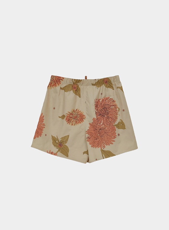 Шорты Recto Bohemian Vintage Flower Swim Pants Light Beige