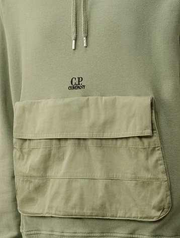 Худи C.P. Company Cotton Fleece Mixed Agave Green