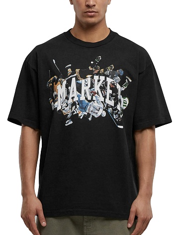 Футболка MARKET Check Please Arc T-Shirt Ash Heather