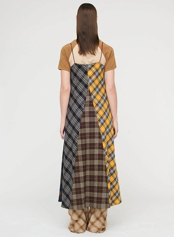 Женское платье Song for the Mute Bias Slip Tartan Multi