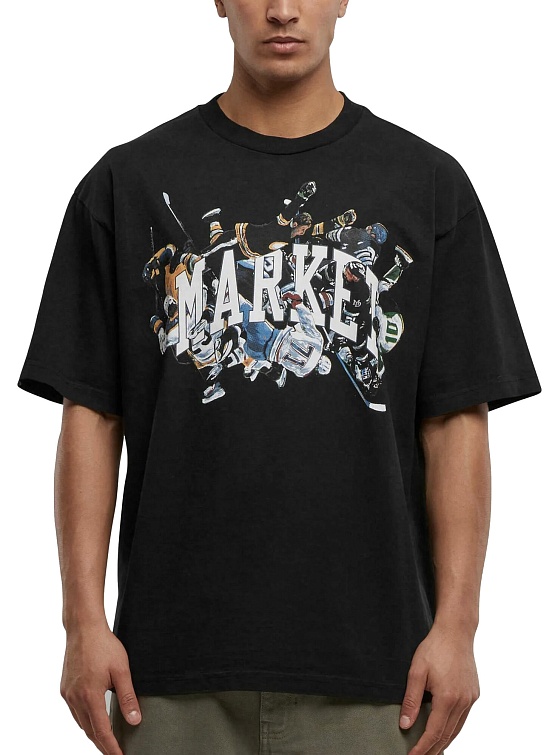 Футболка MARKET Check Please Arc Washed Black