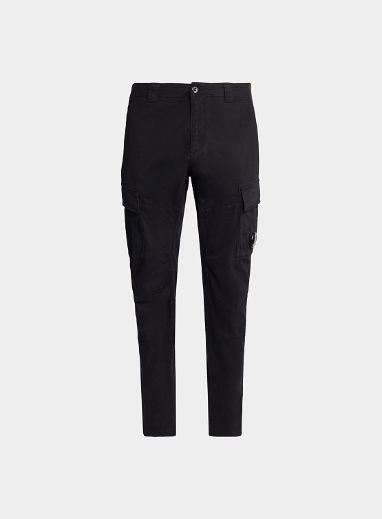 Брюки C.P. Company Stretch Sateen Cargo Black