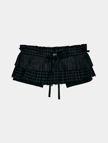 Ремень OPEN YY Pleats Layered Pocket Black