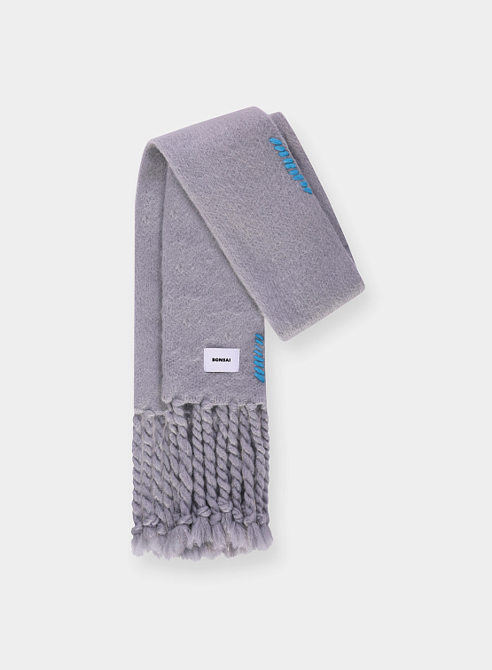 Шарф BONSAI Knit Mohair Scarf Grey