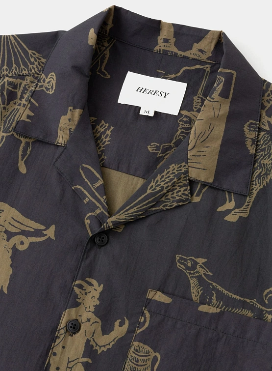 Рубашка Heresy Woodcut Black