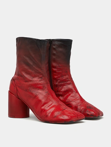 Женские ботильоны MM6 Maison Margiela Block-Heel Red
