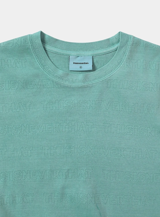 Футболка thisisneverthat TNT Jacquard Tee Light Teal