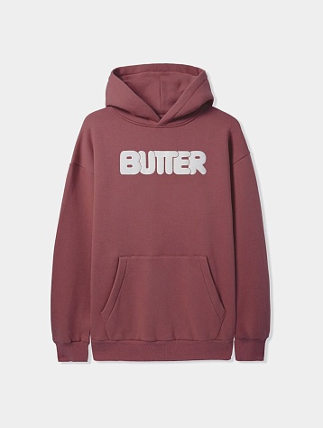 Худи Butter Goods Rounded Logo Pullover Rhubarb