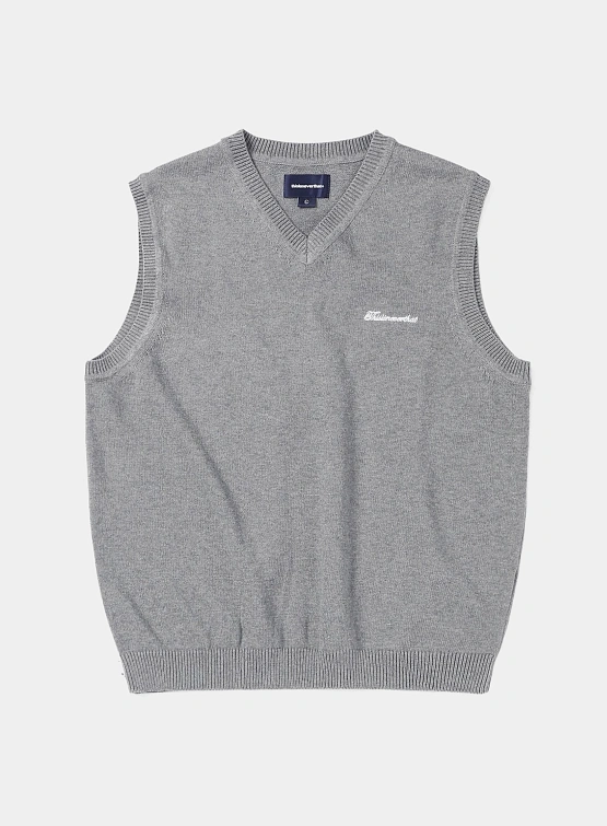 Жилет thisisneverthat Script Logo Knit Vest Grey