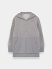 Зип-худи UNDERCOVER Fleece Nylon Tulle Layered Top Grey