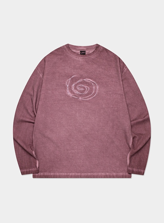 Лонгслив LMC Overdyed Spiral Long Slv Tee Dark Purple