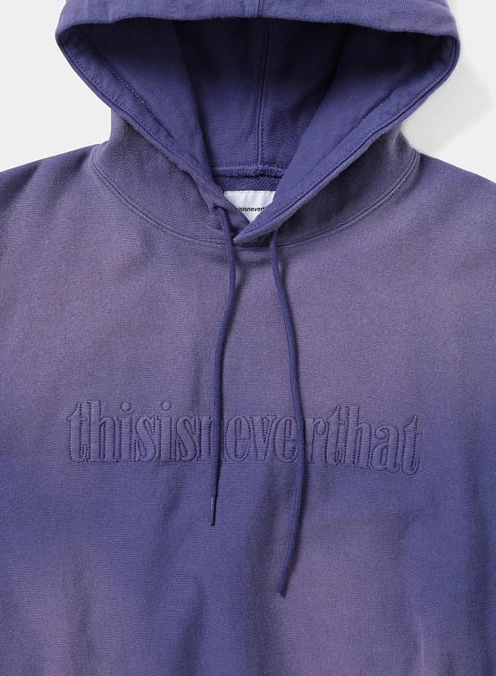 Худи thisisneverthat Faded Embroidery Hoodie Purple