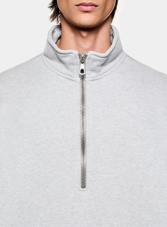 Халф-зип MKI MIYUKI ZOKU 800 GSM Superweight Grey