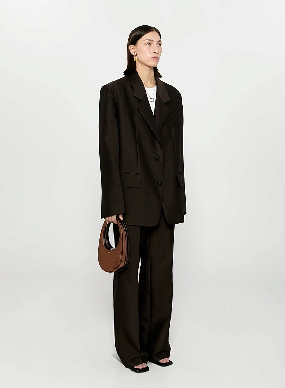 Женский Пиджак System Oversized Wool Brown