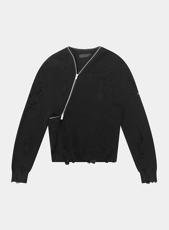 Свитер HELIOT EMIL Convex Distressed Knit Black