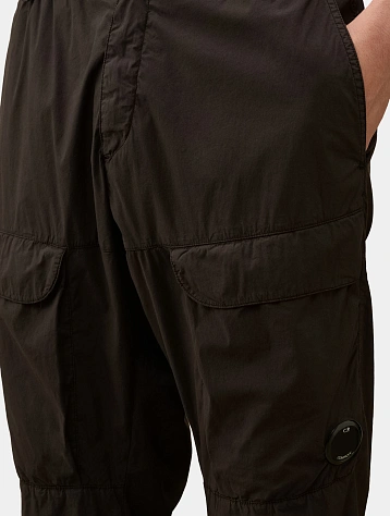 Брюки C.P. Company 50 Fili Stretch Loose Cargo Black