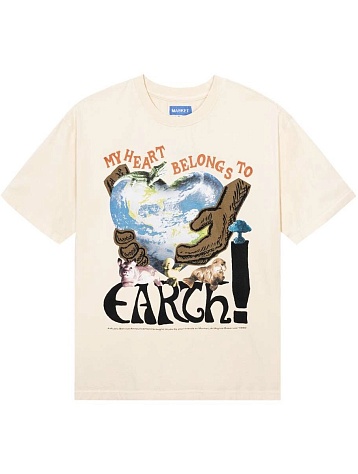 Футболка MARKET Love Nature T-Shirt Ecru