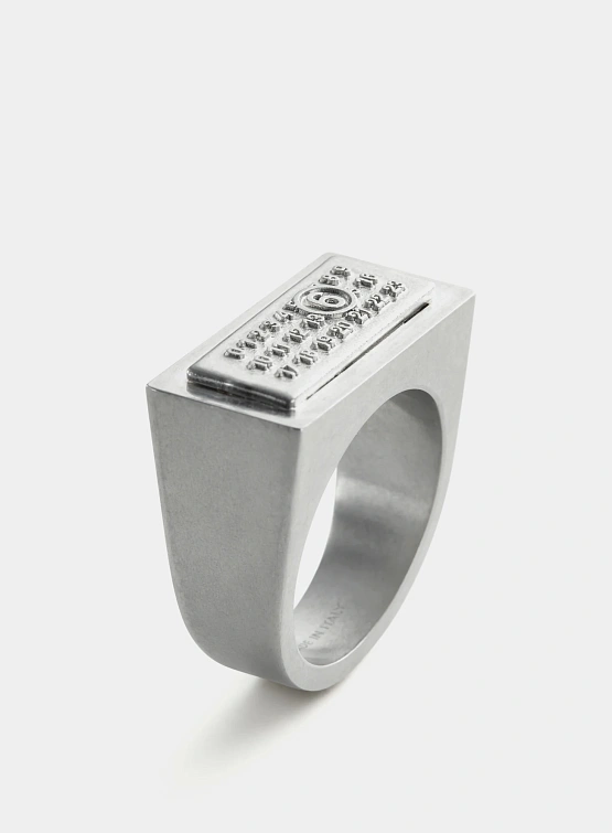 Кольцо MM6 Maison Margiela Numeric Rectangle Ring