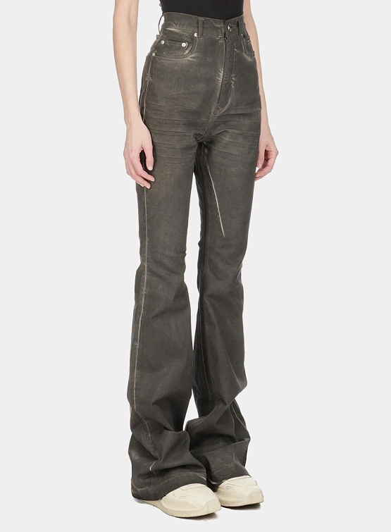 Женcкие джинсы RICK OWENS DRKSHDW Bolan Bootcut Dark Dust